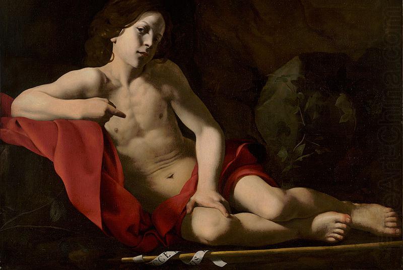 The Young Saint John in the Wilderness oil on canvas painting by Giovanni Battista Caracciolo, unknow artist